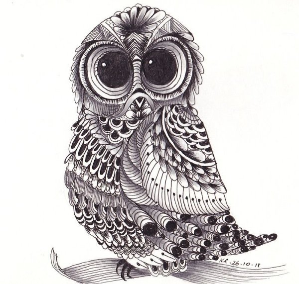 Животные гелевой ручкой