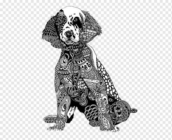 Стилизованное изображение собаки