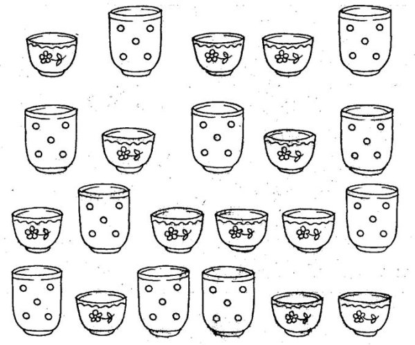 Чашки задания для детей