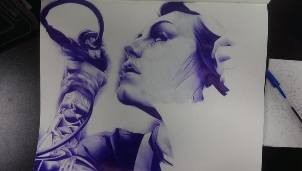 Впечатляющие рисунки ручкой