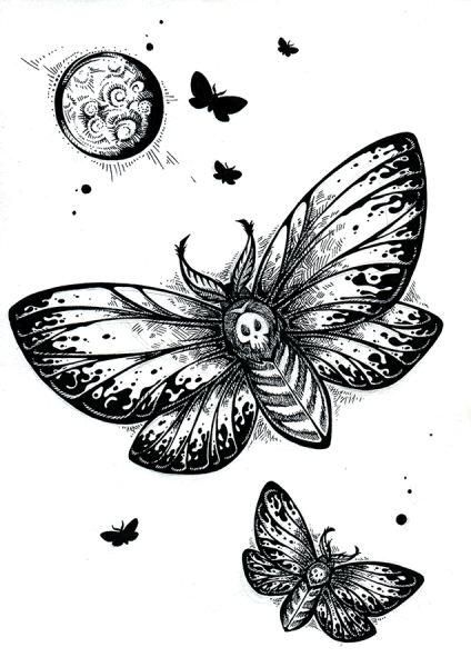 Графичная бабочка