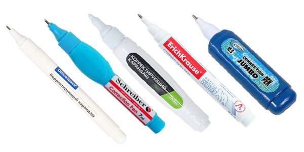 Корректирующая ручка (к-4053) 10 мл, металич. Наконечник (12 штук)