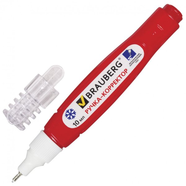 Ручка-корректор BRAUBERG, 10 мл, металлический наконечник, 220618