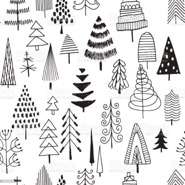 Ель Минимализм орнамент