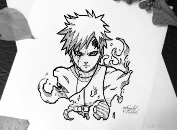 Тату Гаара из Наруто