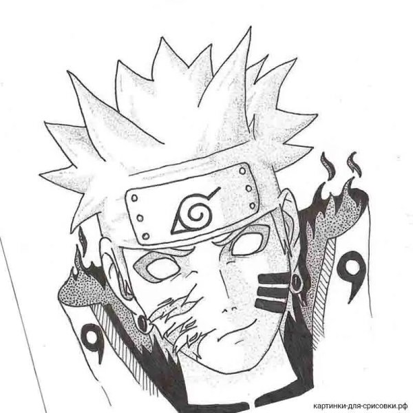 Итачи из Наруто эскиз