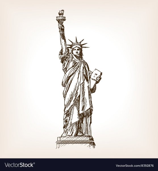 Статуя свободы вектор