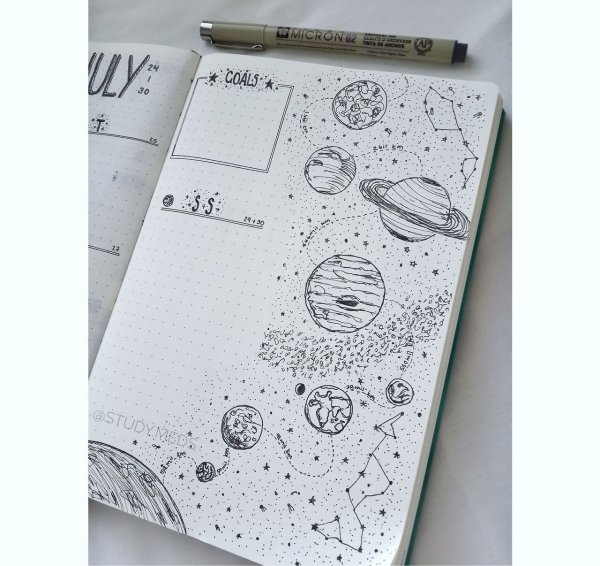 Эскизы для ежедневника