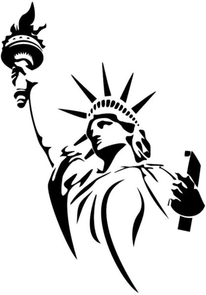 Статуя свободы эскиз