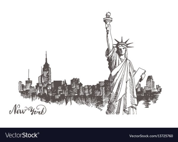 Нью Йорк эскизы