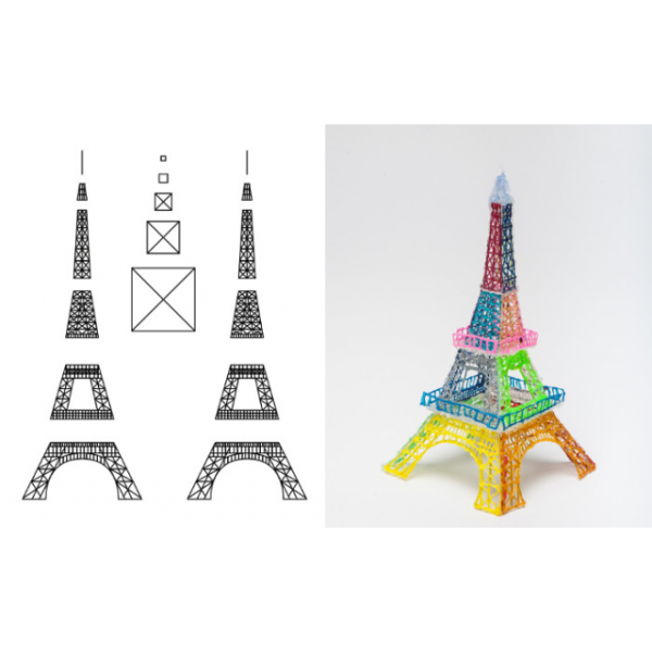 Эльфивая башня 3д ручкой