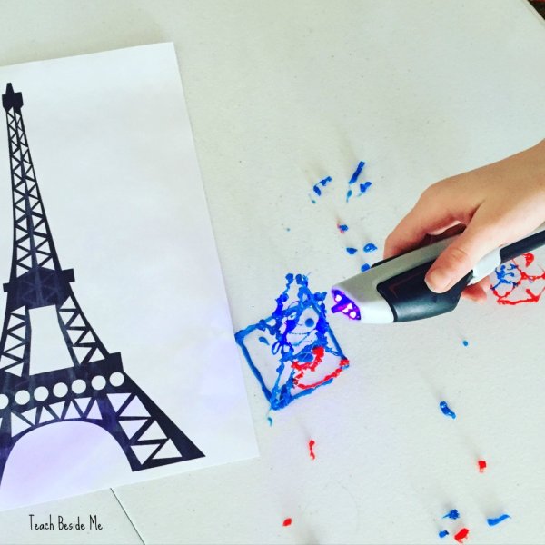 Эйфелева башня 3d ручкой