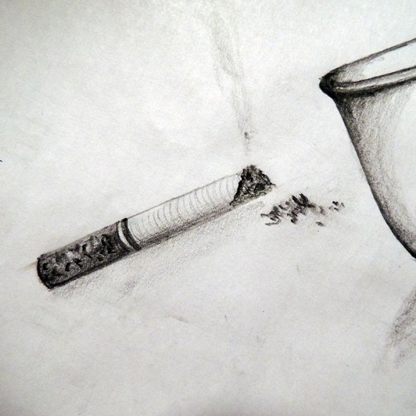 Рисунки Эстетика сигареты карандашом