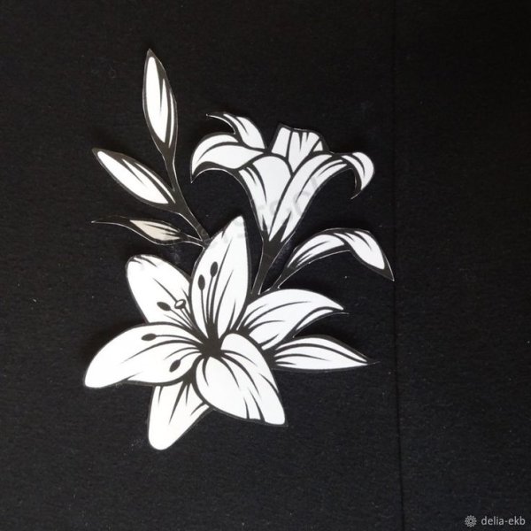 Узоры на черной бумаге