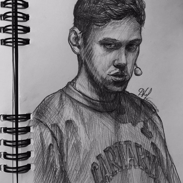 Антон Шастун рисовать