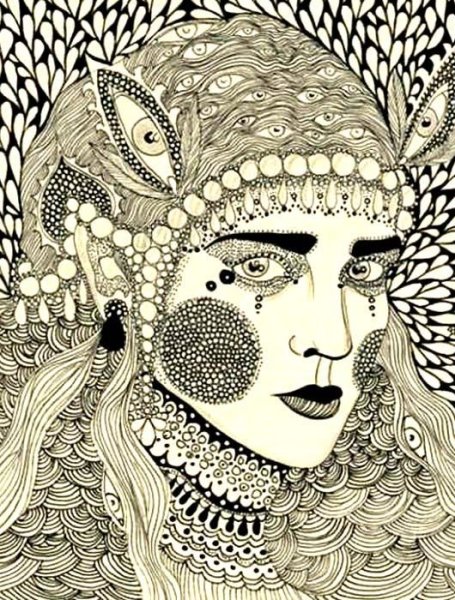 Декоративный портрет Графика