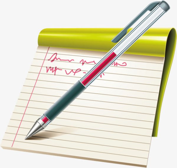 Тетрадь и ручка