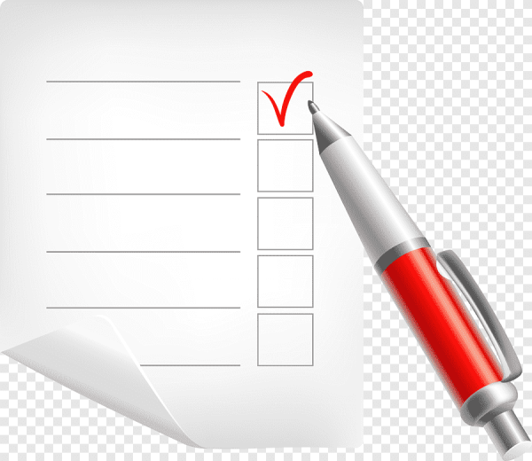 Блокнот с галочками