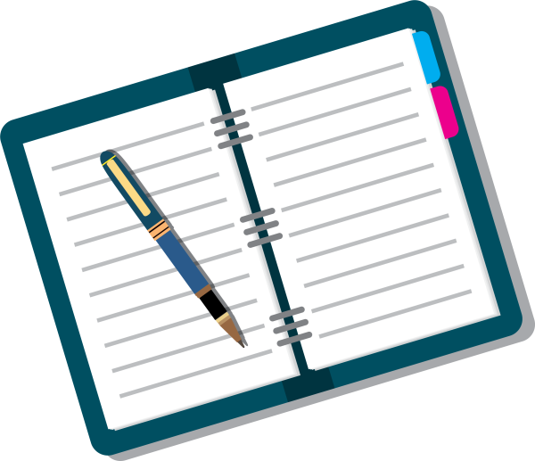 Тетрадь и ручка