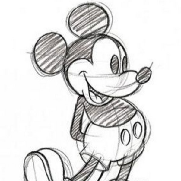 Микки Маус скетч