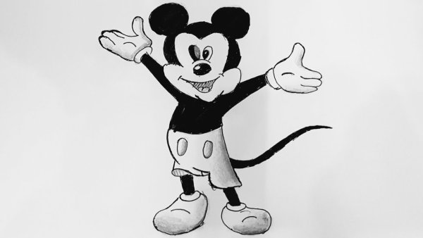 How to draw Mickey Mouse 1976