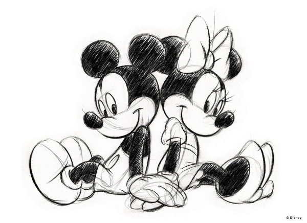 Дисней Наброски Микки