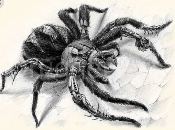 Тарантул тату эскиз