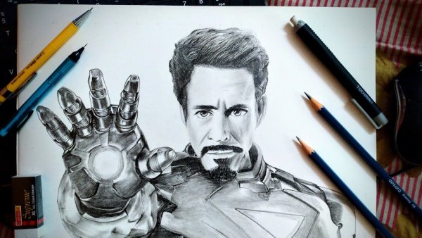 Тони Старк скетч