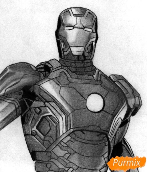 Нарисовать железного человека