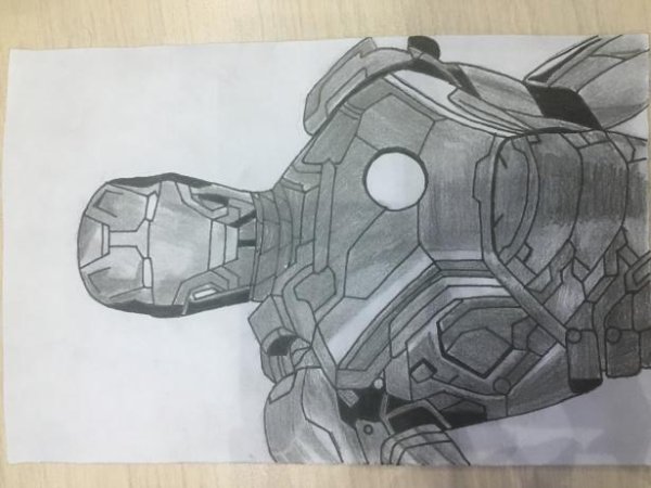 Как нарисовать 3д железного человека