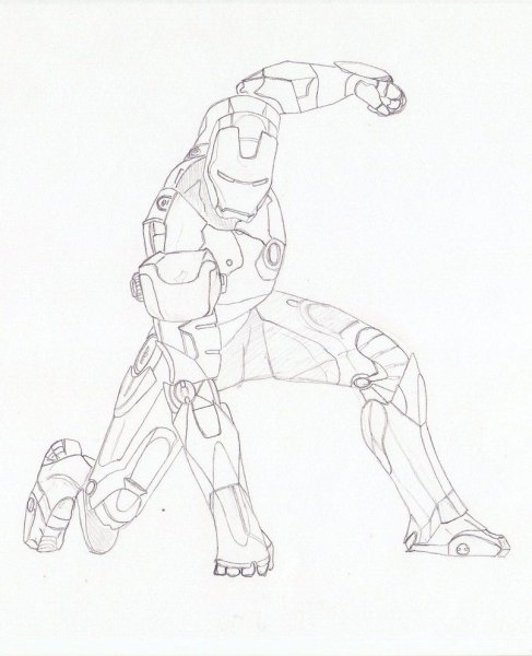 Железный человек для рисования