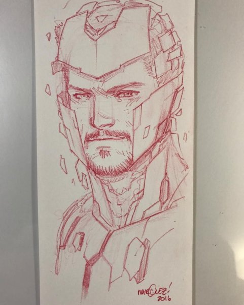 Скетчбук в стиле Марвел