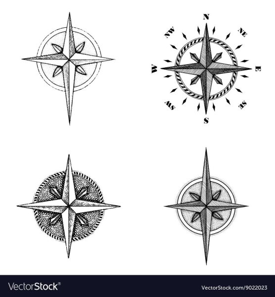 Восьмиконечная звезда роза ветров