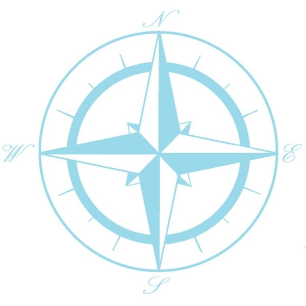 Эмблема морская роза ветров