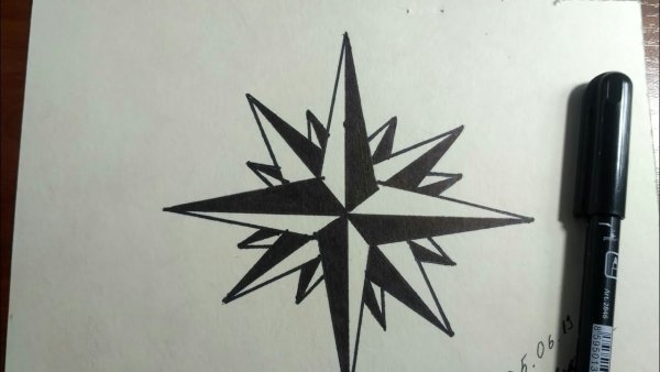 Воровская звезда на тетради