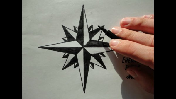 Восьмиконечная звезда роза ветров
