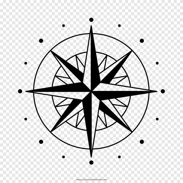 Роза ветров 12 лучей