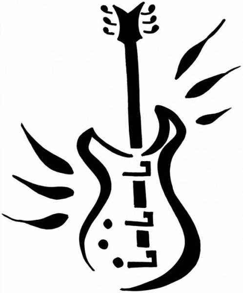 Трафарет тату ручкой