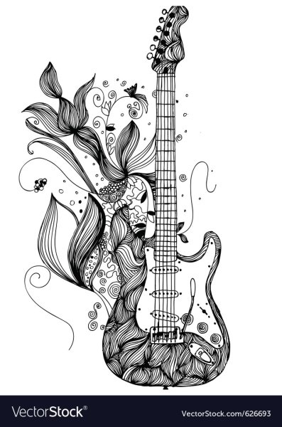 Красивые эскизы на гитару