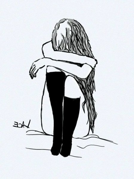 Грустные рисунки