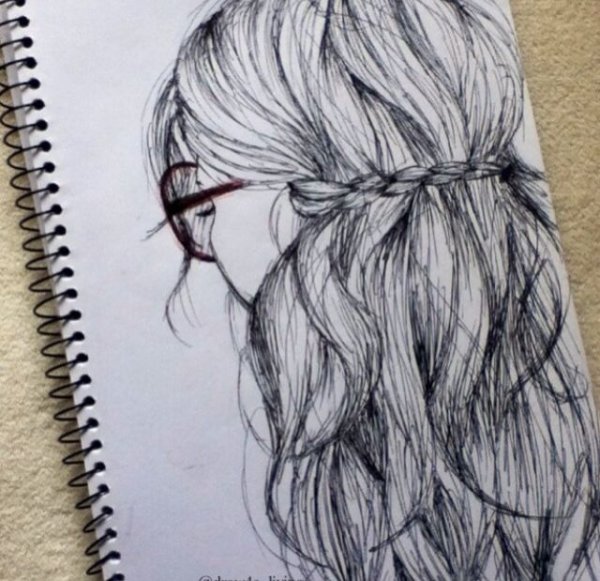 Волосы для скетчбука
