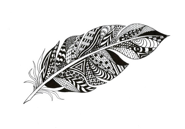 Стилизованные перья