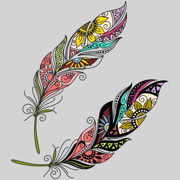 Расписные перья