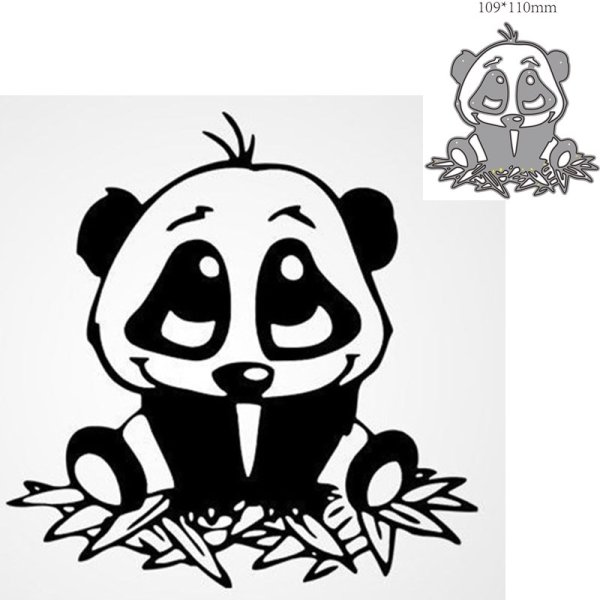 Трафарет пандочки