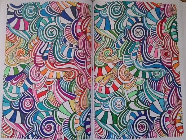 Рисование цветными ручками