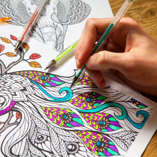 Набор цветных капиллярных ручек линеров Attache