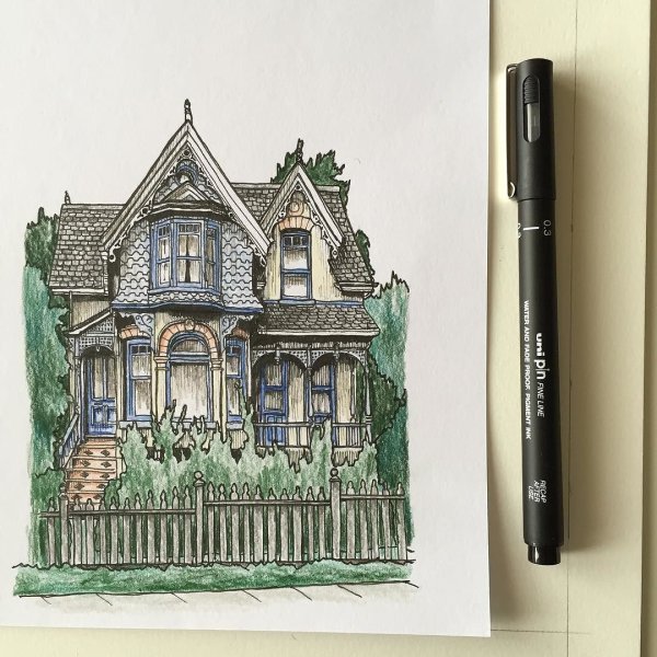 Рисунки капиллярной ручкой