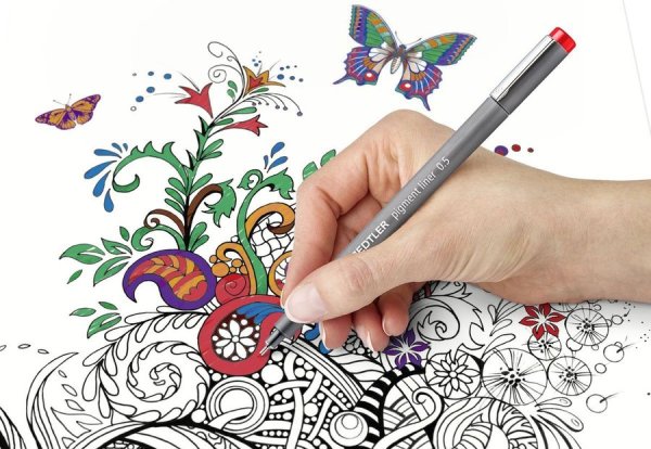 Раскрашивание цветными карандашами