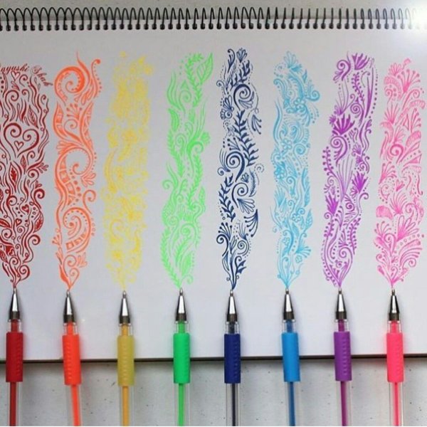 Легкие рисунки капиллярными ручками