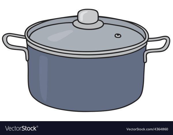 Кастрюля без крышки мультяшная